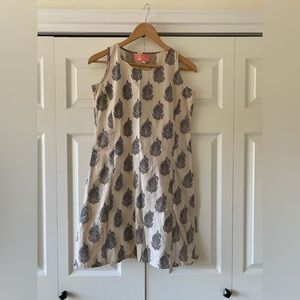 Shift Dress Block Print (beige/black)